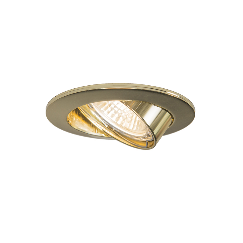 QAZQA Smart moderne inbouwspot staal met zwart incl. Wifi GU10 Rondoo