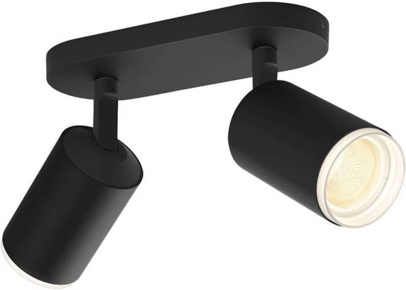 PHILIPS HUE Fugato opbouwspot wit en gekleurd licht 2-lichts zwart online kopen