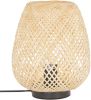 Beliani Bomu Tafellamp lichte Houtkleur bamboehout online kopen