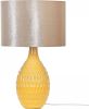 Beliani Haddas Tafellamp geel keramiek online kopen