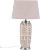 Beliani Traisen Tafellamp beige keramiek online kopen