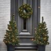 Black Box Glendon Set Van 2 Kerstbomen En Kerstkrans Led online kopen