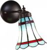 Clayre & Eef Blauwe Wandlamp Tiffany 17*12*23 Cm E14/max 1*40w 5ll 6206 online kopen