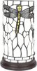 Clayre & Eef Lumilamp Tiffany Tafellamp Ø 15x26 Cm Wit Grijs Glas Kunststof Rond Libelle Tiffany Bureaulamp Tiffany Lampen Glas In online kopen