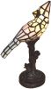 Clayre & Eef Lumilamp Tiffany Tafellamp Vogel 15x12x33 Cm Beige Kunststof Glas Tiffany Bureaulamp Tiffany Lampen Glas In Lood Beige online kopen