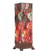 Clayre & Eef Tiffany Tafellamp 12x12x35 cm Rood Groen Glas Rechthoek online kopen