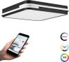 EGLO connect.z Genovese Z Smart Plafondlamp 47 cm Zwart/Wit online kopen