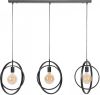 Hoyz Collection Hoyz Industriele Hanglamp 3 Lampen Turn Around Zwart online kopen