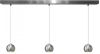 Lamponline Artdelight Hanglamp Denver 3 Lichts Ø 10 Cm L 100 Cm Mat Chroom online kopen