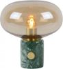 Lucide Charlize Tafellamp amber ø23 1xe27 40w marmer online kopen