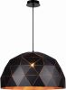 Lucide Verstelbare Hanglamp Otona 1 lichts ø60 X H30 Cm Metaal Zwart online kopen
