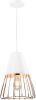 QUVIO Hanglamp langwerpig wit met rosegoud frame QUV5179L WHITE online kopen