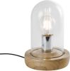 QUVIO Tafellamp met glazen stolp QUV5171L WOOD online kopen
