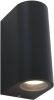 Steinhauer Logan buiten wandlamp 2 lichts cilinder zwart online kopen