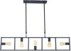 Steinhauer Zwarte hanglamp Racky Frame 5 lichts 2981ZW online kopen