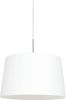 Steinhauer Hanglamp Sparkled Light 9567 Staal Kap Linnen Wit online kopen