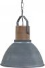 Steinhauer Landelijke hanglamp Denzel 38 38cm vintage grijs met hout 7781GR online kopen