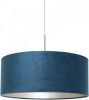 Steinhauer Hanglamp Sparkled met blauw velvet 8247ST online kopen