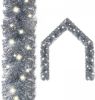 VidaXL Kerstslinger met LED lampjes 20 m zilverkleurig online kopen