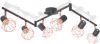 VidaXL Plafondlamp met 6 spotlights E14 zwart en koper online kopen
