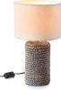 Bpc living bonprix collection Tafellamp in rieten look, beige/bruin, keramiek, textiel online kopen