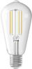 Calex Led Lamp Smart Led St64 E27 Fitting Dimbaar 7w Aanpasbare Kleur Cct Transparant Helder online kopen