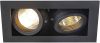 SLV verlichting Inbouwspot Kadux 2 GU10 9cm zwart 115520 online kopen