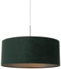 Steinhauer Hanglamp Sparkled Light 8148st Staal Groen Velours Kap Goud online kopen
