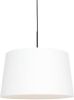 Steinhauer Hanglamp Sparkled Light 8190 Zwart Kap Linnen Wit online kopen