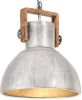 VIDAXL Hanglamp industrieel rond 25 W E27 40 cm zilverkleurig online kopen