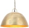 VIDAXL Hanglamp industrieel vintage rond 25 W E27 41 cm messingkleurig online kopen