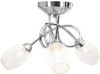 VidaXL Plafondlamp Met Verchroomde Kappen Voor 3 X G9 Peertjes online kopen