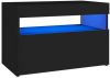 VidaXL Tv meubel Met Led verlichting 60x35x40 Cm Zwart online kopen