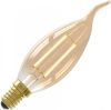 Trendhopper Calex LED Full Glass Filament Tip Candle lamp 240V 3, 5W 200lm E14 BXS35, Gold 2100K CRI80 Dimmable, energy label A+ online kopen