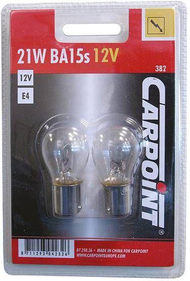 Carpoint Autolampen P21w 12 Volt 21 Watt 2 Stuks online kopen