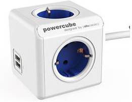 Allocacoc PowerCube Extended USB BN3057 1, 5 meter(Blauw ) online kopen
