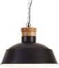 VIDAXL Hanglamp industrieel E27 42 cm zwart online kopen