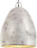 VIDAXL Hanglamp industrieel rond 25 W E27 42 cm zilverkleurig online kopen