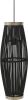 VIDAXL Hanglamp ovaal 40 W E27 27x68 cm wilgen zwart online kopen
