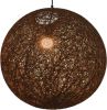 VidaXL Hanglamp rond E27 55 cm bruin online kopen