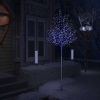 VidaXL Kerstboom 600 LED's blauw licht kersenbloesem 300 cm online kopen
