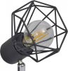 VIDAXL Lamp in industri&#xEB, le stijl met 6 LED spotjes, zwart online kopen