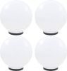 VIDAXL LED bollampen 4 st rond 40 cm PMMA online kopen