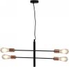 VidaXL Plafondlamp E27 zwart en koper online kopen