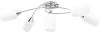 VidaXL Plafondlamp Met Keramieken Cilindervormige Kappen 5xe14 Wit online kopen