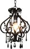 VidaXL Plafondlamp met kralen rond E14 zwart online kopen