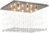 VidaXL Plafondlamp met kristallen kralen kubus G9 zilverkleurig online kopen