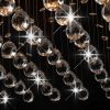 VidaXL Plafondlamp met kristallen kralen kubus G9 zilverkleurig online kopen