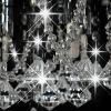 VidaXL Plafondlamp met kristallen kralen rond 4xG9 zilverkleurig online kopen
