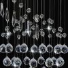 VidaXL Plafondlamp met kristallen kralen spiraal G9 zilverkleurig online kopen